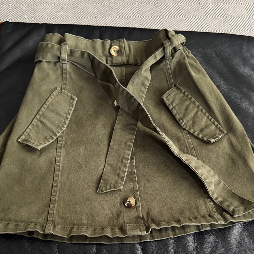 Mayoral Olive Skirt with Belt
